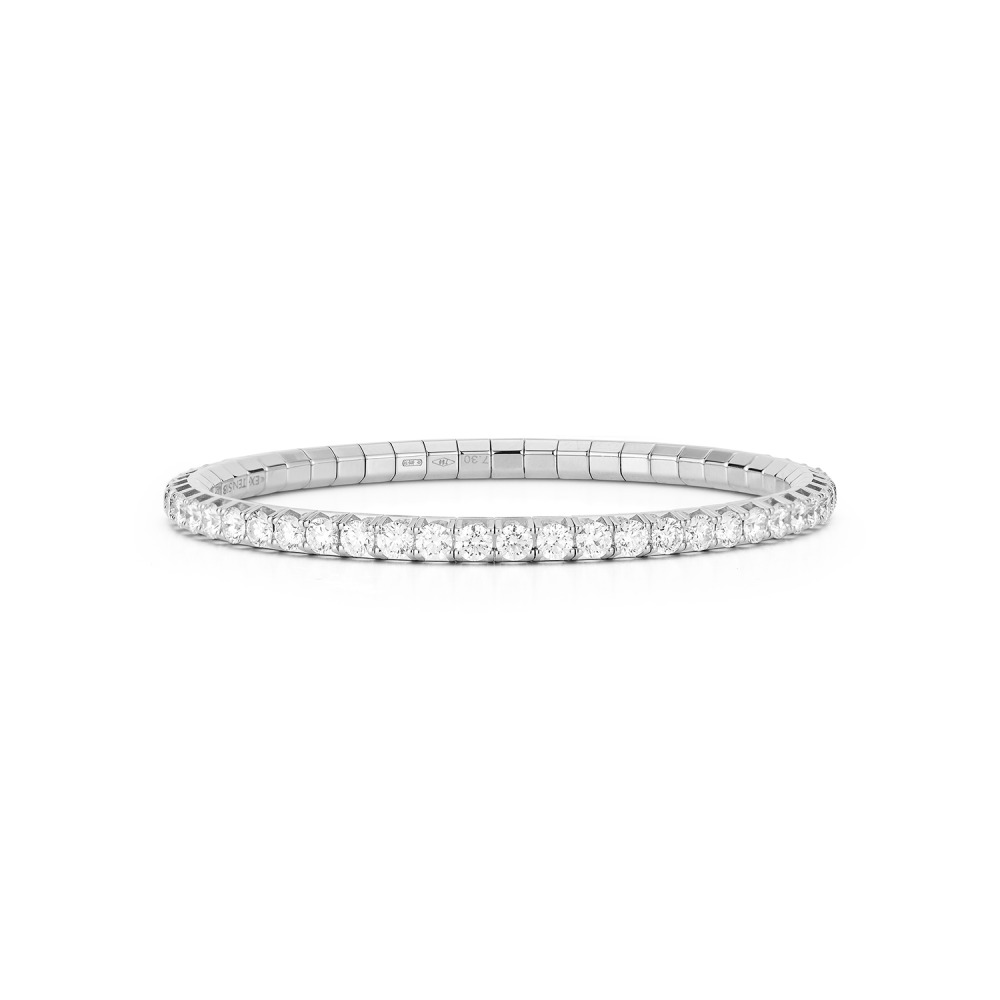 7.30 CT Round Diamond Stretch Bracelet